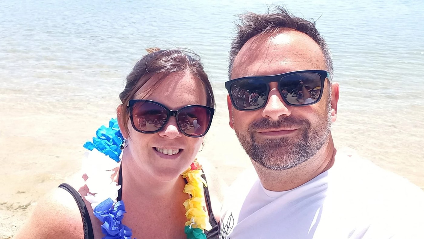 Paul on a beach abroad